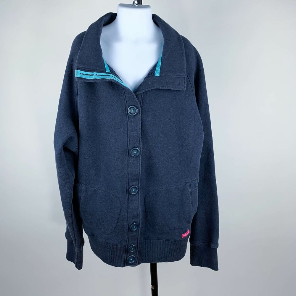 Kidrobot Button-Up Long Sleeve Sweatshirt Youth L
